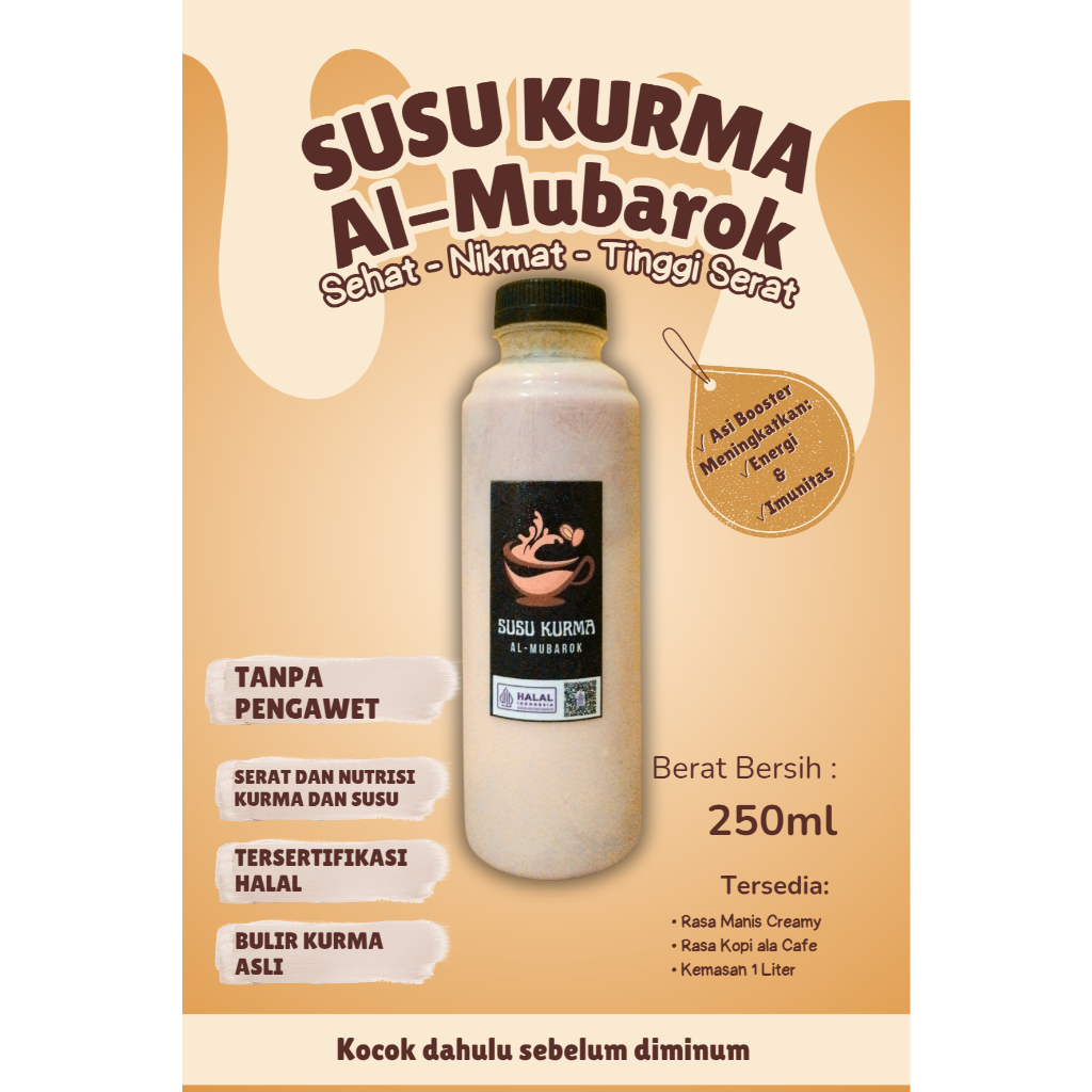 Susu Kurma Juice Kurma Minuman Segar Original