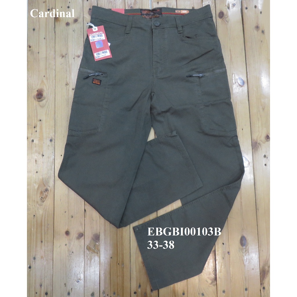 CELANA CARGO  PANJANG PRIA SLIM FIT BRAND ORI MEREK CARDINAL ART : EBGBI00103B  PRICE Rp.600.900