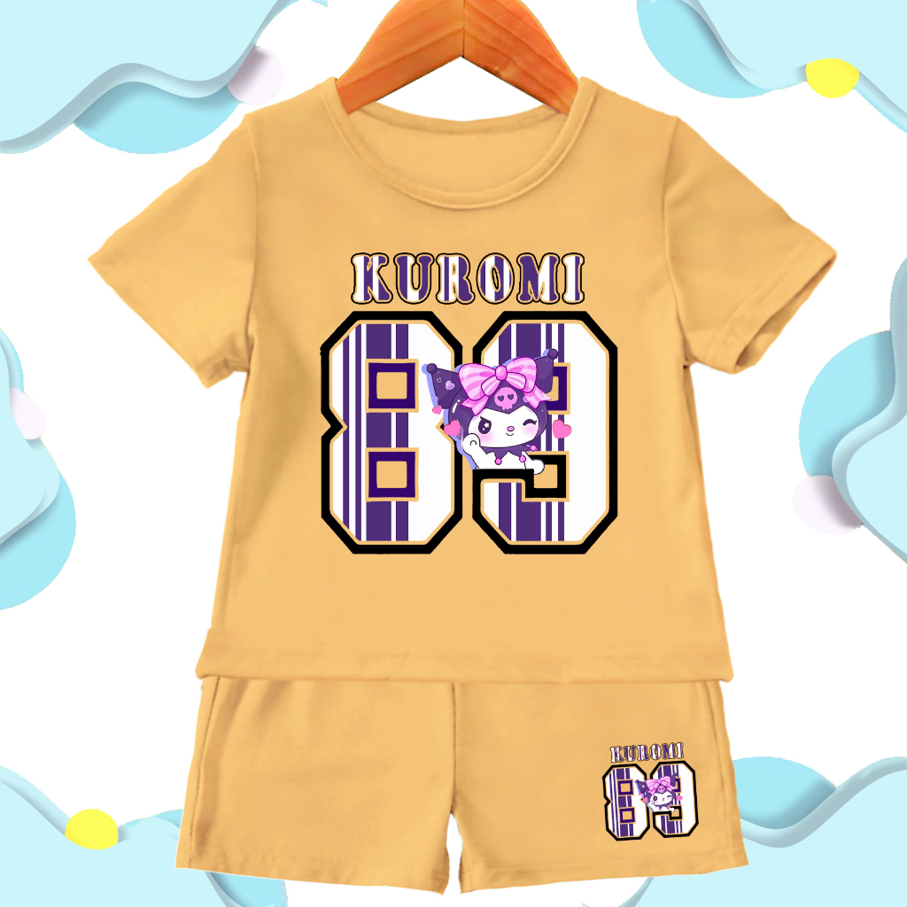 Baju Kuromi nomor 89 /setelan kuromi anak anak