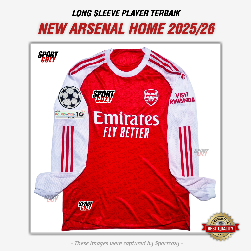 (PLAYER ISSUE LONG SLLEVE) JERSEY ARL HOME NEW SEASON 2025/2026 JERSEY PLAYER ISSUE TERBAIK