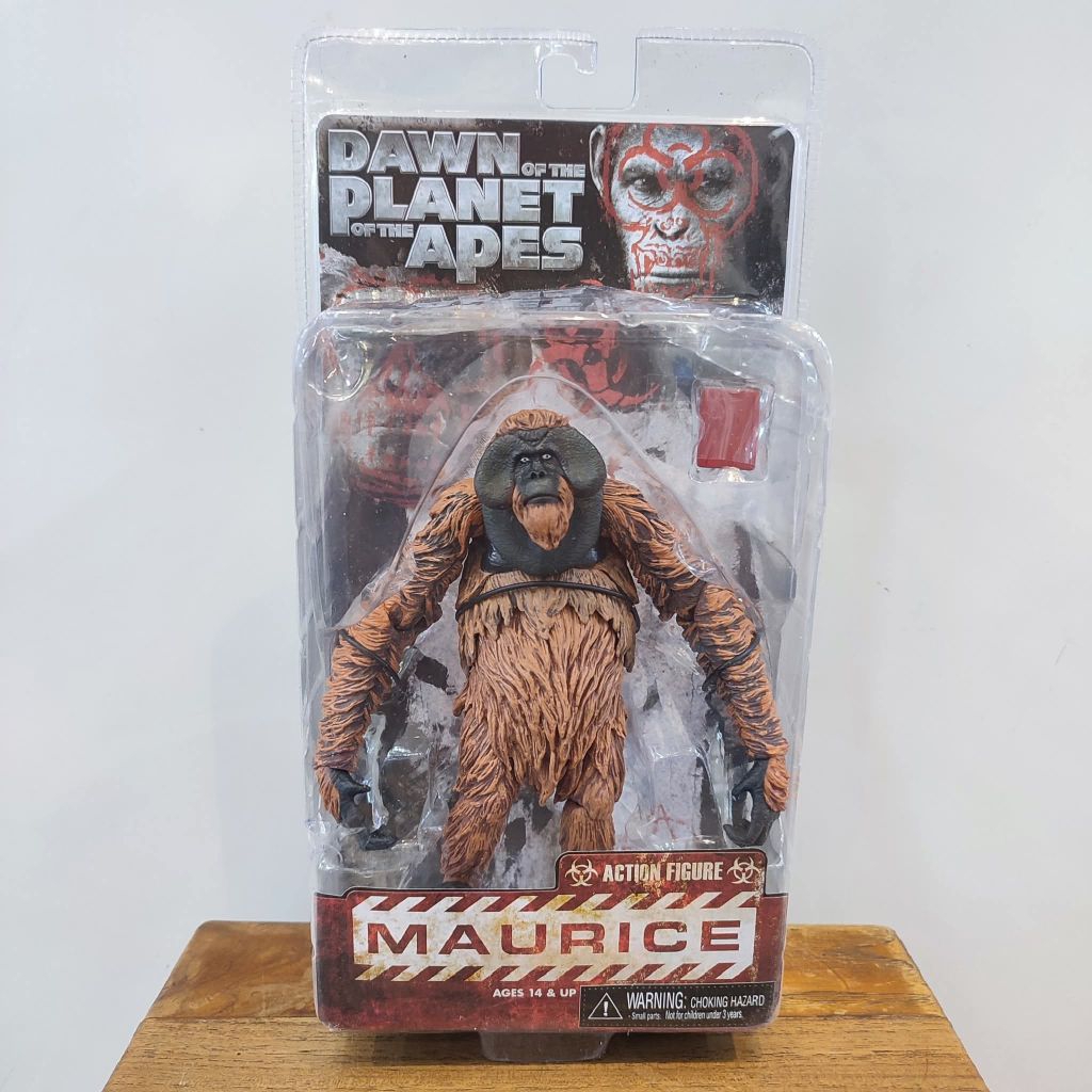 Mainan Figure Dawn Planet of Apes maurice loreng oleh Neca. Tinggi sekitar 7 inci,mainan ini terbuat