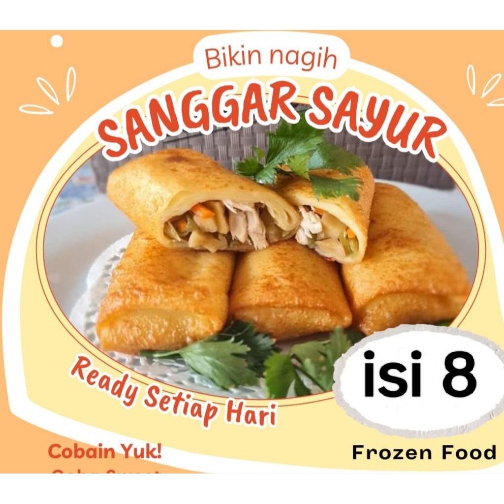 

Lumpia Sayur / sanggar sayur isi 8