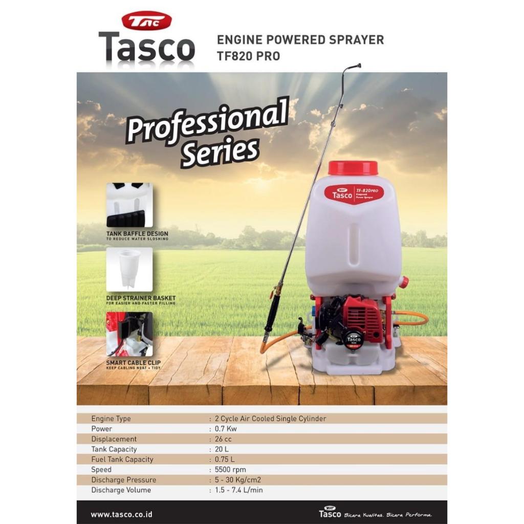 MESIN SPRAYER ENGINE TASCO TF 820 PRO / SEMPROT HAMA TASCO TF 820 PRO