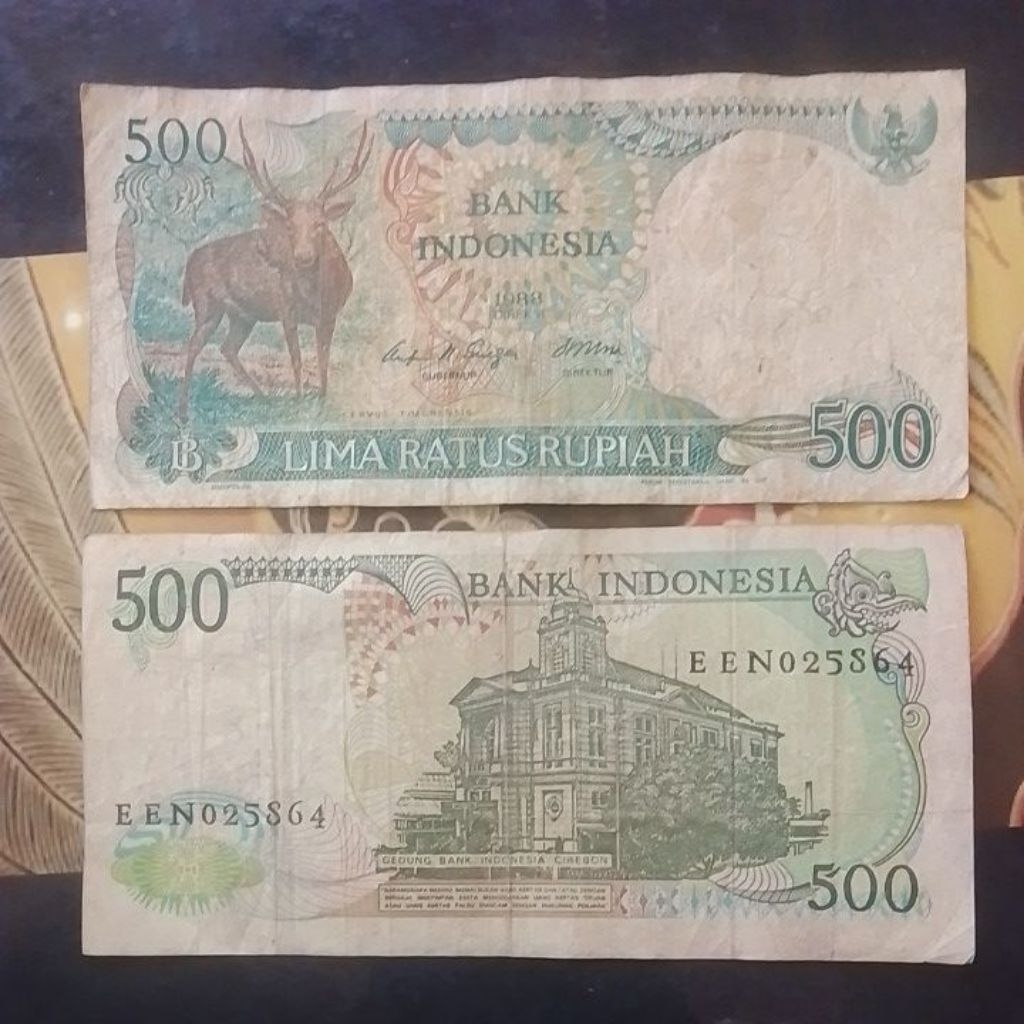 UANG KUNO 500 RUPIAH TAHUN 1988