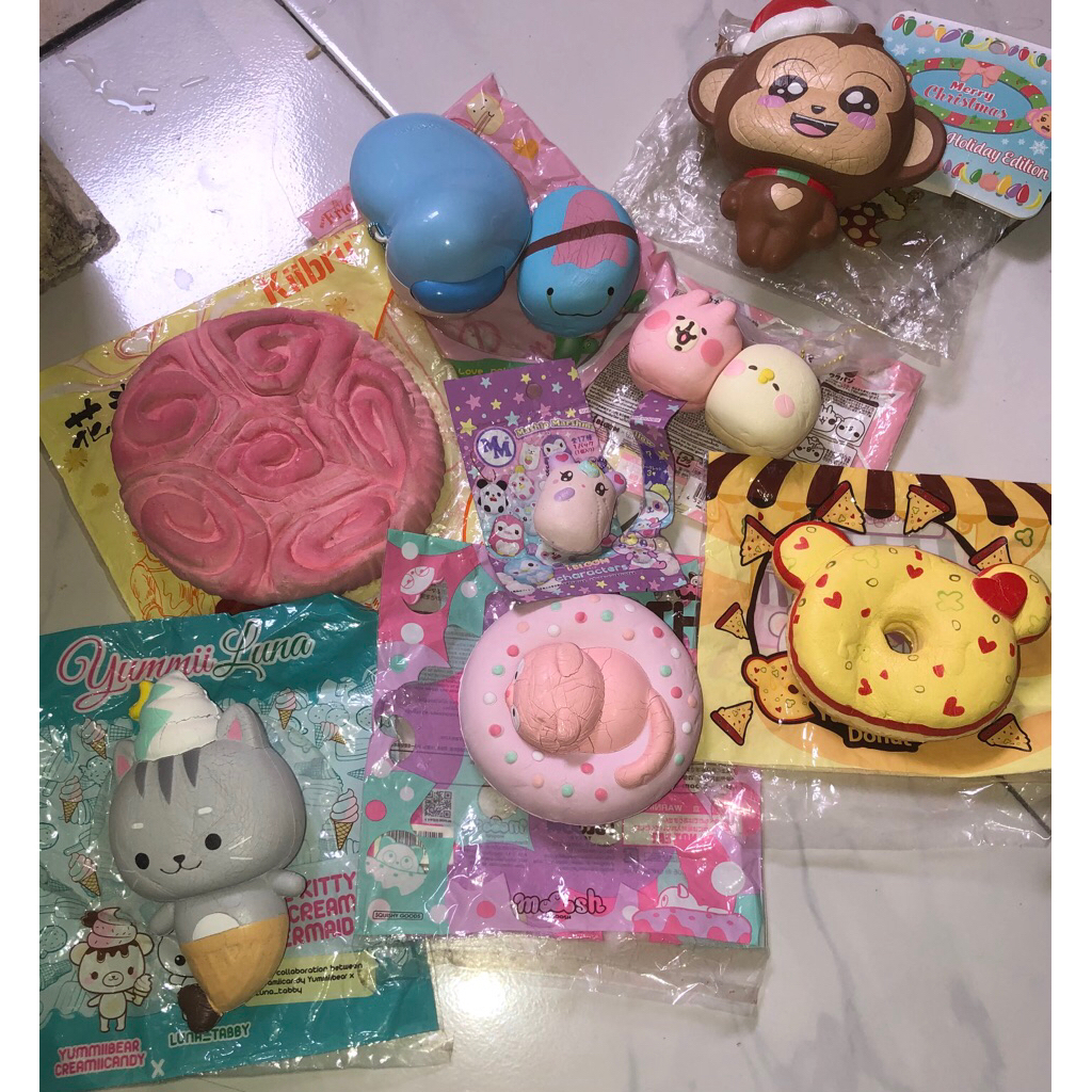 PRELOVED SQUISHY MURCE LICENSED (ibloom, puniimaru, kiibru, eric, yumiibear, dll)