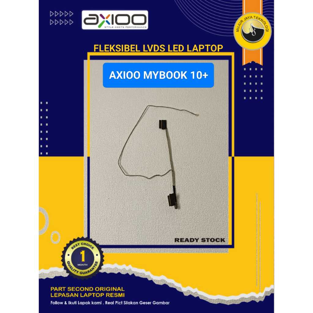 Kabel Flexible Fleksibel Lvds LED LCD Laptop Axioo Mybook 10 P102 30 PIN Original Genuine Second