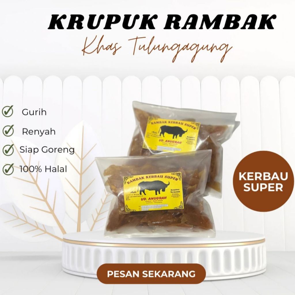 

Krupuk Rambak Kerbau Super (Mentah)