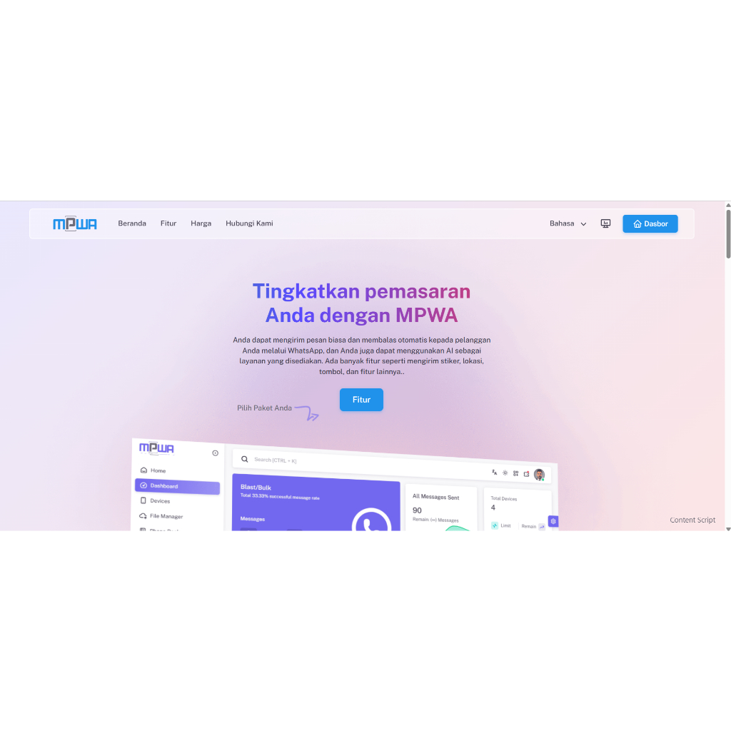 LIFETIME WA GATEWAY (SOLUSI PROMO MASA KINI)