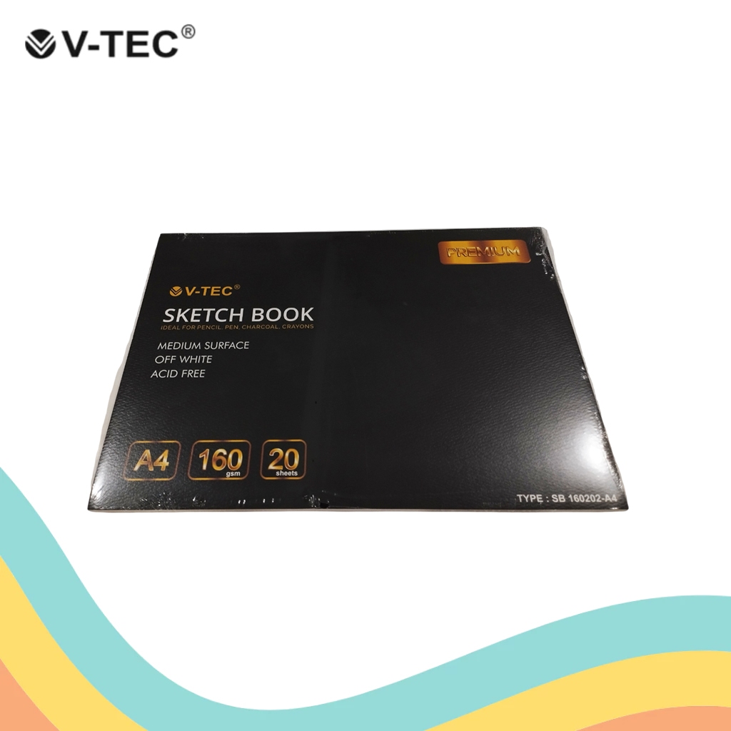 

SKETCH BOOK / BUKU SKETSA V-TEC A4 SB 160202-A4 (1 PCS)
