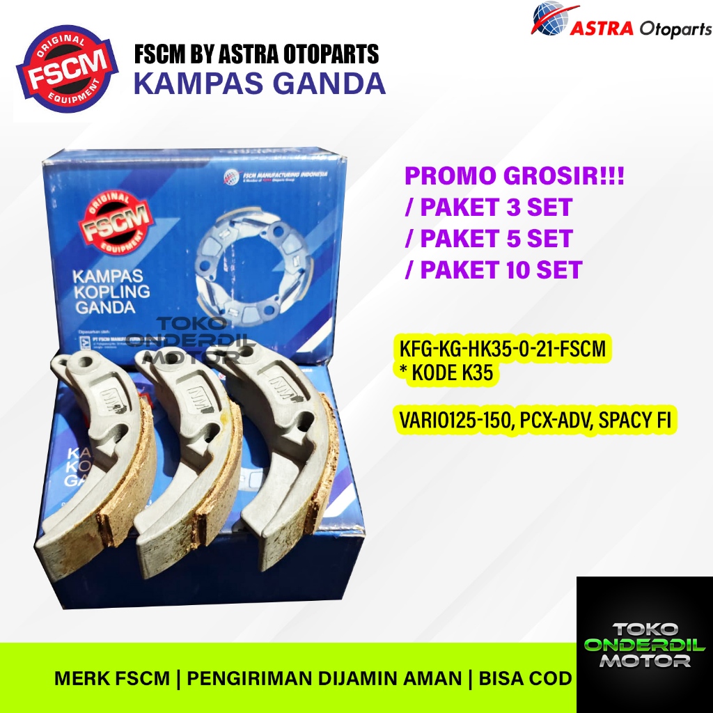 FSCM KAMPAS GANDA Vario125-150, PCX-ADV, Spacy Fi (K35) KAMPAS ONLY ORIGINAL FSCM BY ASTRA OTOPARTS 