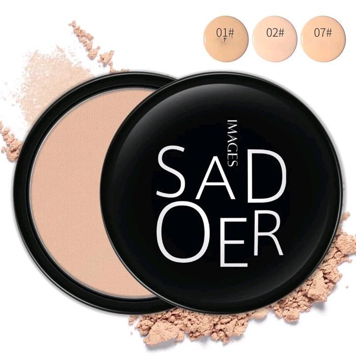 Bedak Powder padat sadoer Glowing Tahan Lama Anti Air Images Professional Compang Powder Bedak Tebal