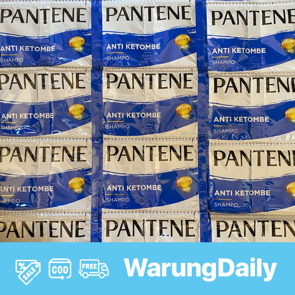 Shampo Pantene Biru Perawatan Rambut Anti Ketombe Rontok Rusak - Sachet