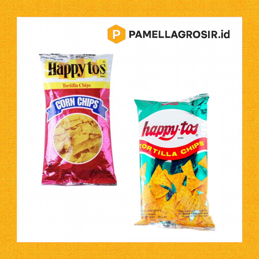 HAPPY TOS TORILLA CHIPS MERAH/ORIGINAL PACK 160 GRAM