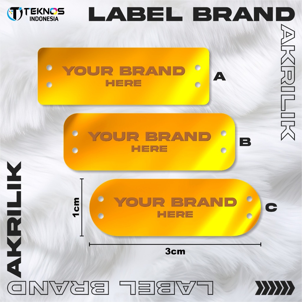 

LABEL BRAND AKRILIK CUSTOM NAMA - LABEL BRAND HIJAB BAHAN AKRILIK MIROR GOLD