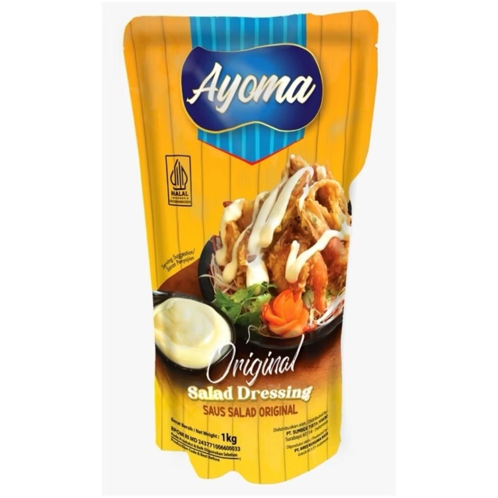 

Ayoma saos salad original 1kg mayonaise