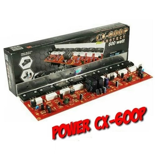 Kit Power Amp CX-600 Stereo Heavy duty OCL Amplifier 600W + Protector CX-600P Audio Sound System