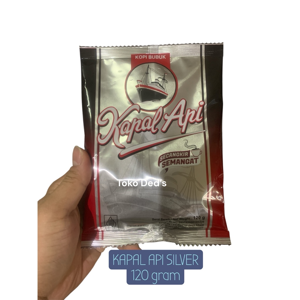 Kopi Kapal Api SILVER 120 kopi bubuk tanpa gula