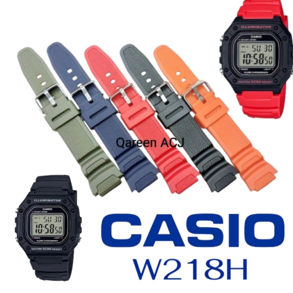 Tali Jam Tangan Casio Original W218H Casio W-218H Strap Jam Casio