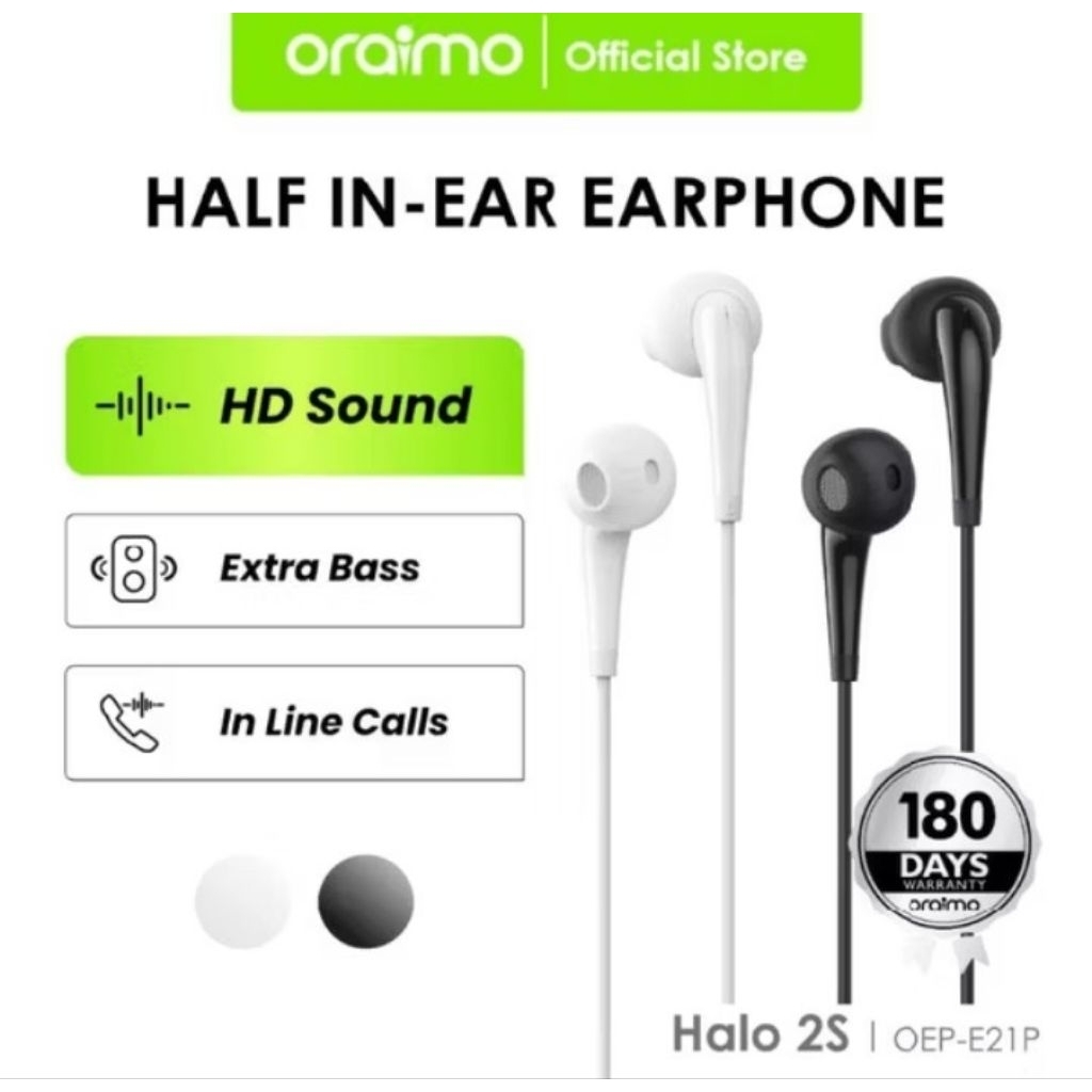 Handsfree Headset Earphone Oraimo OEP-E21 original