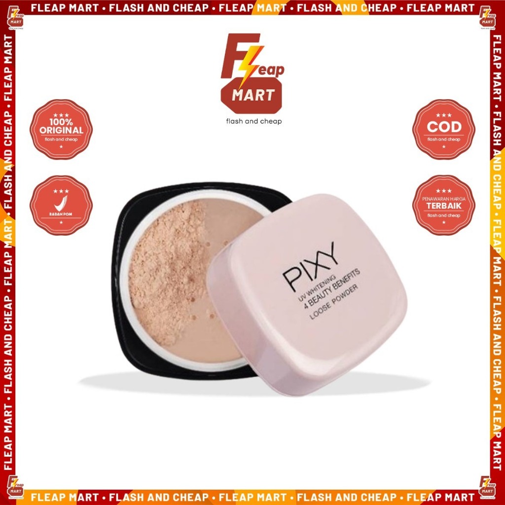 PIXY UV Whitening Loose Powder 4 Beauty Benefit - Bedak tabur 12gr