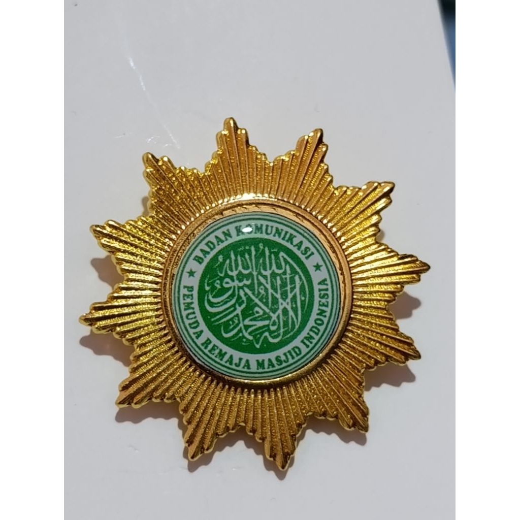 PIN BINTANG PENITI LOGO BKPRMI REMAJA MASJID