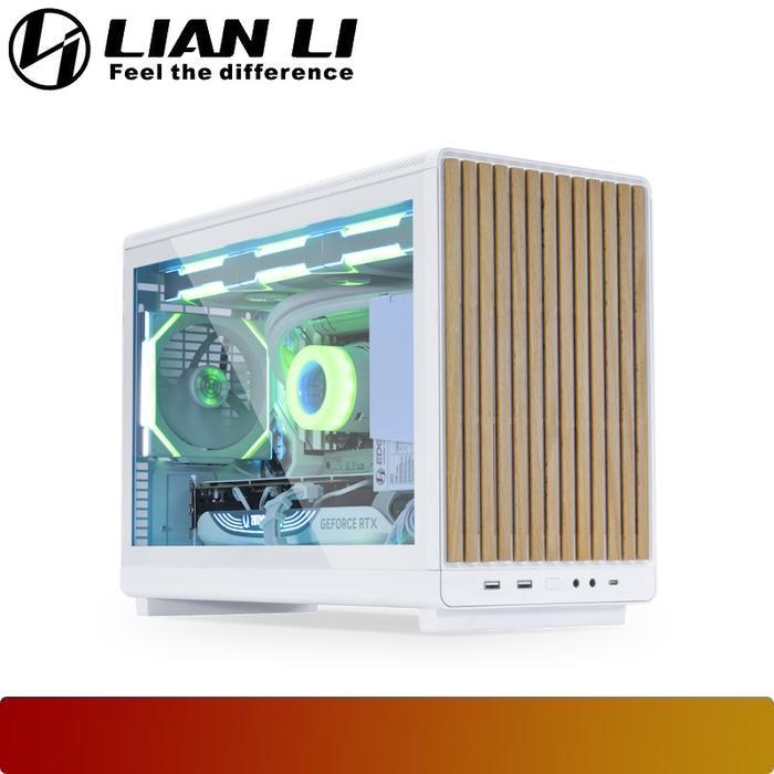 Casing PC Komputer LianLi Lian LI DAN A-3 A3X A3-mATX-WDG Wood Glass Edition | Front Panel Kayu Wood