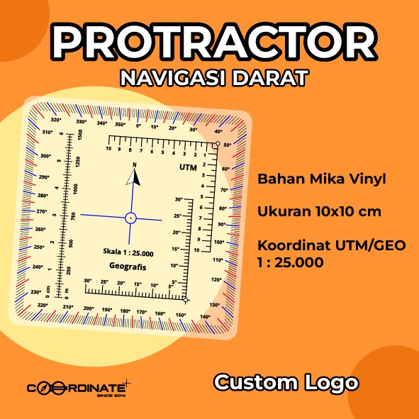 

Protraktor costume | Romer | Penggaris | Busur Derajat | navigasi darat bahan mika