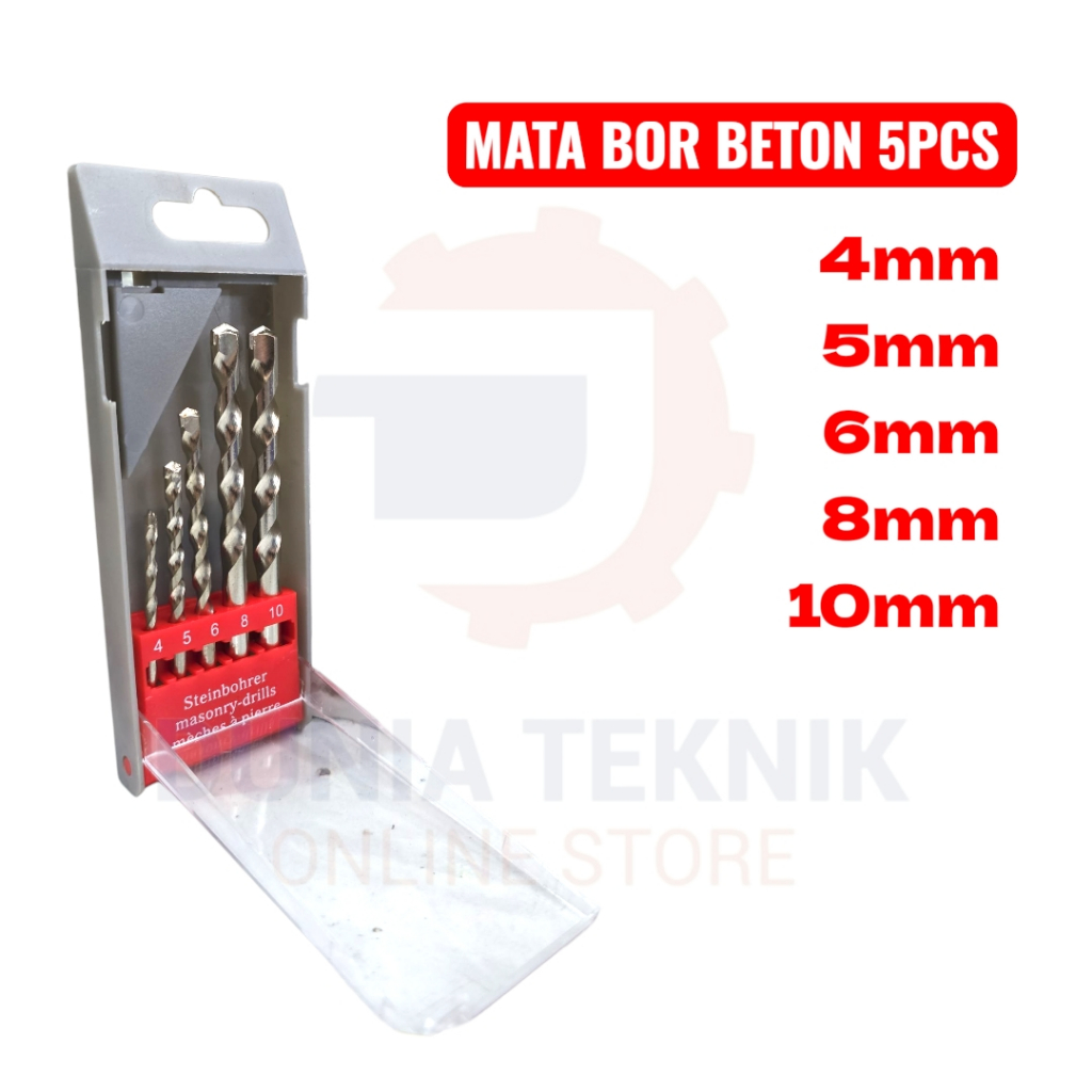 Mata Bor Beton Set 5 Pcs - Mata Bor Beton Set