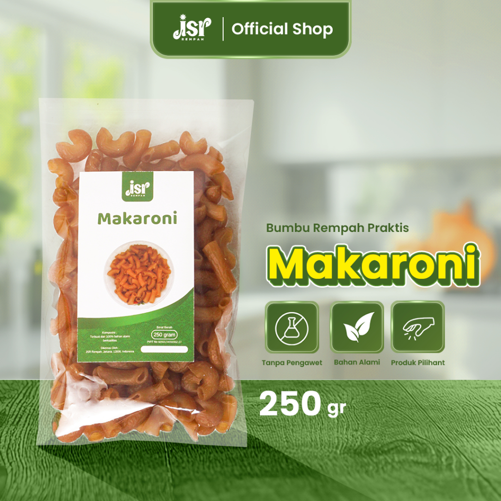 

Jsr Rempah Makaroni Mentah Kering Goreng 250 Gram