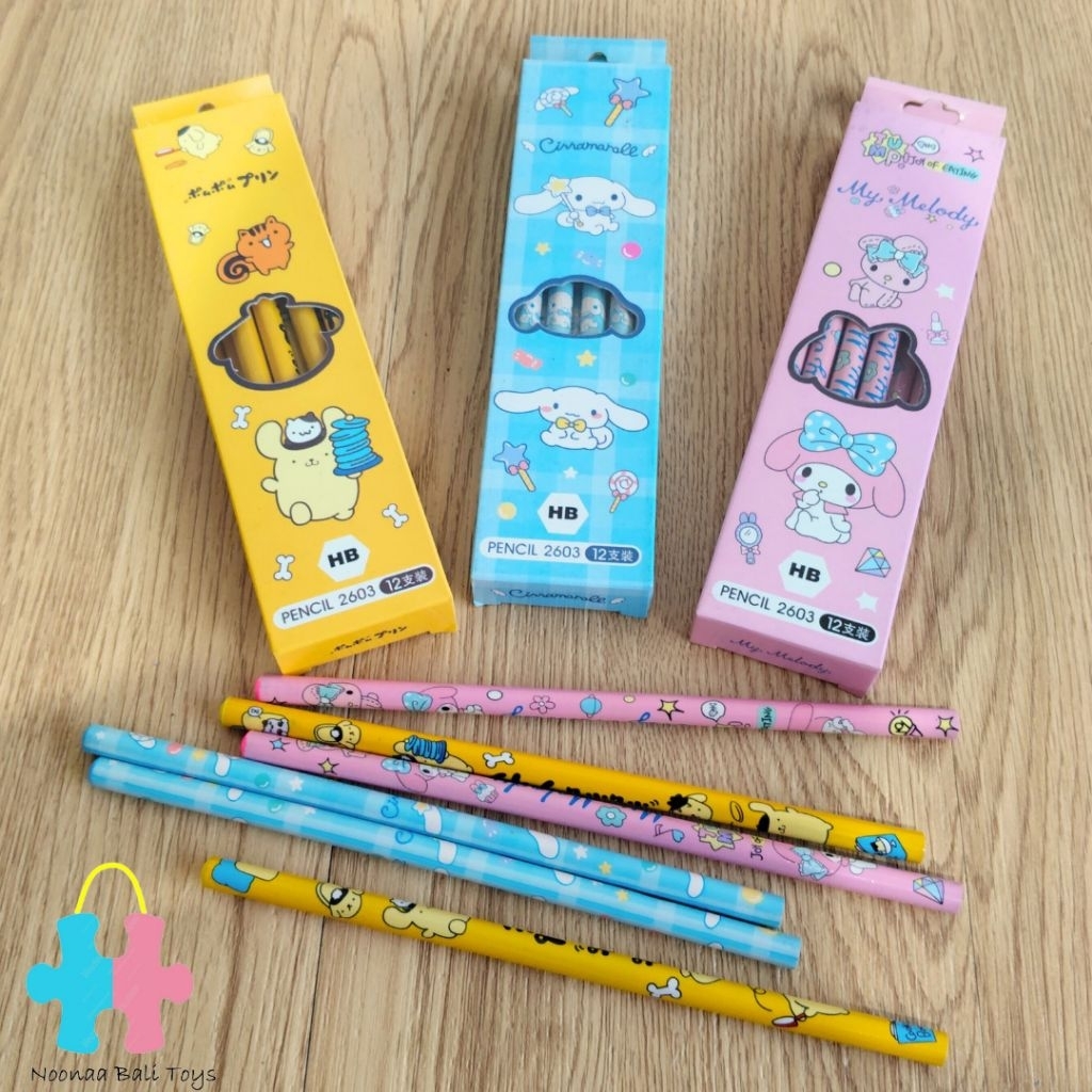

Pensil Motif Kartun Anak 1 Set / Alat Tulis Sekolah Pensil Lucu