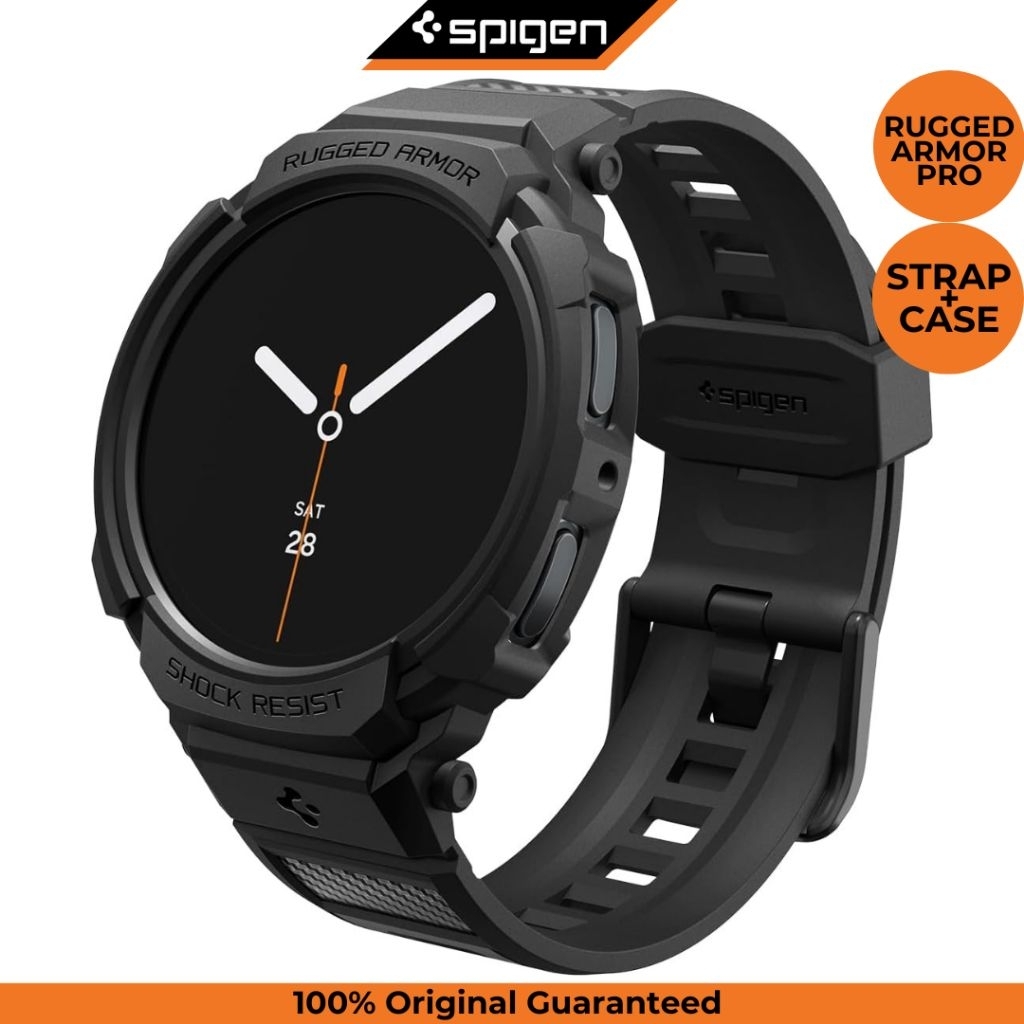 Strap Case Samsung Galaxy Watch 8 44mm 40mm Spigen Rugged Armor Pro Band Sport Waterproof Casing Cov
