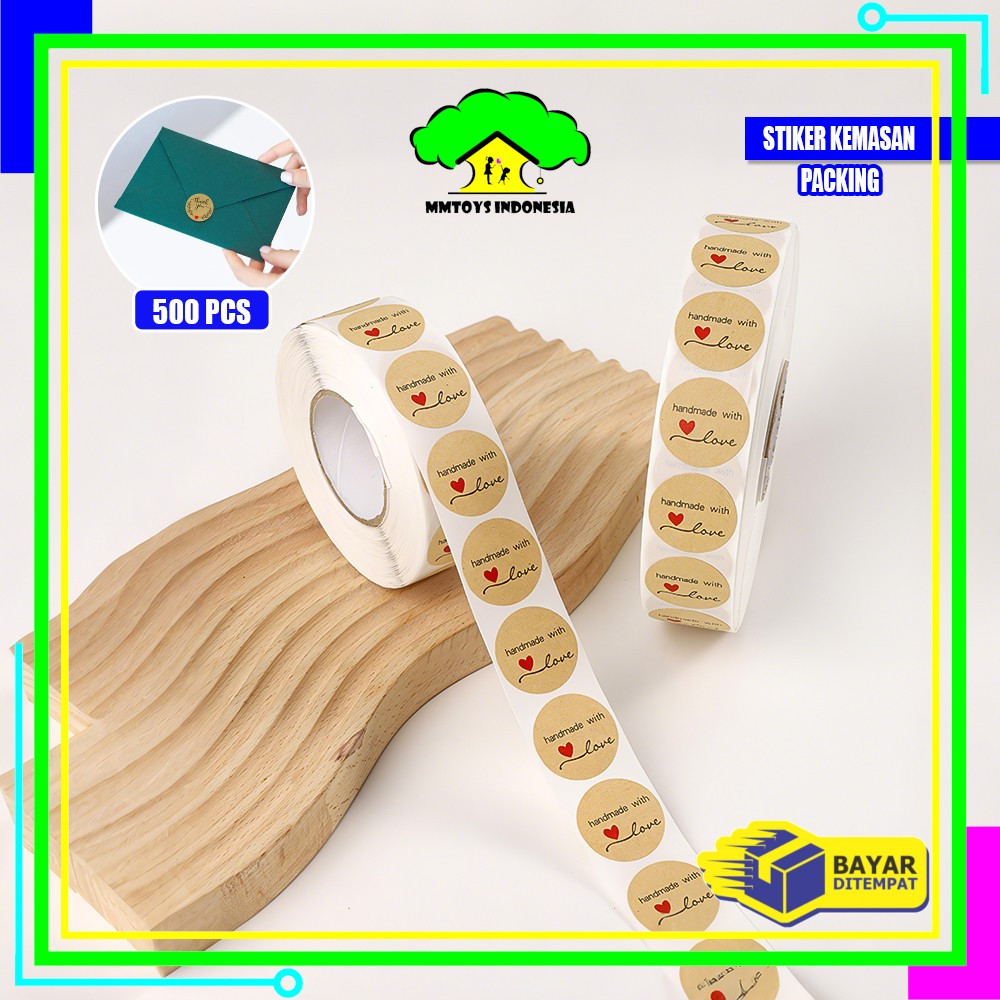 

MI-C817 Sticker Thank You 1 Roll 500PCS Stiker Label Makanan Tulisan Segel Ucapan Terima Kasih / Stiker Label Thankyou Kemasan Packing Serbaguna