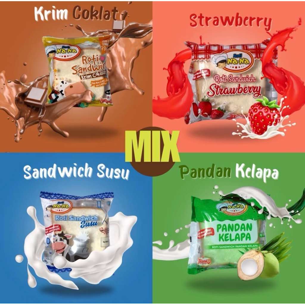 

ROTI NANA SANDWICH MIX ALL VARIAN (Bundling 10pcs)