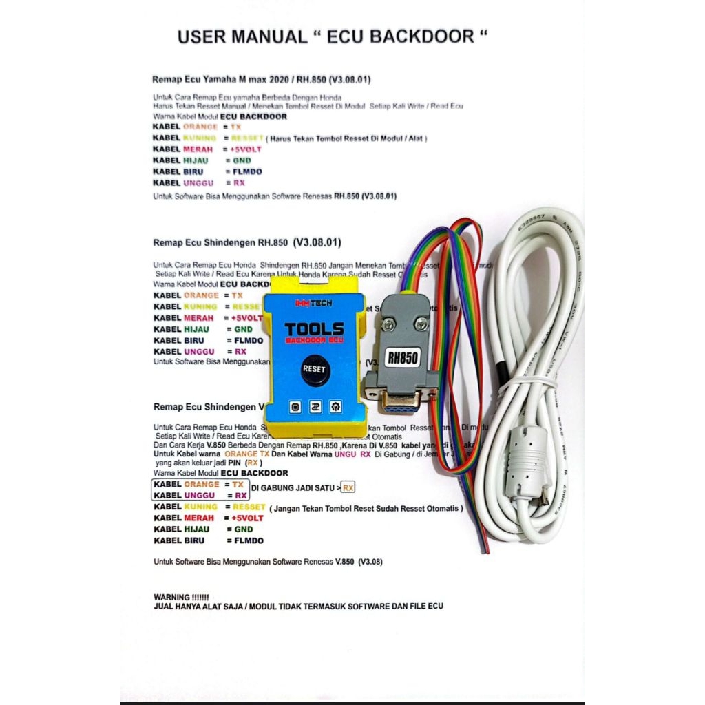 ECU BACkDOOR UNTUK NMAX 2020