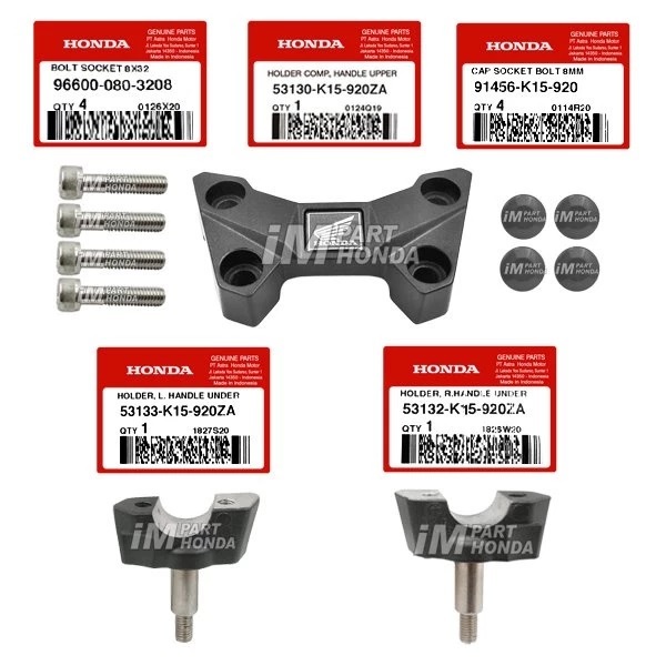 SALE 53130-K15-920ZA 53132-K15-920ZA 53133-K15-920ZA Raiser & Dudukan Stang Stir Kanan Kiri CB 150
