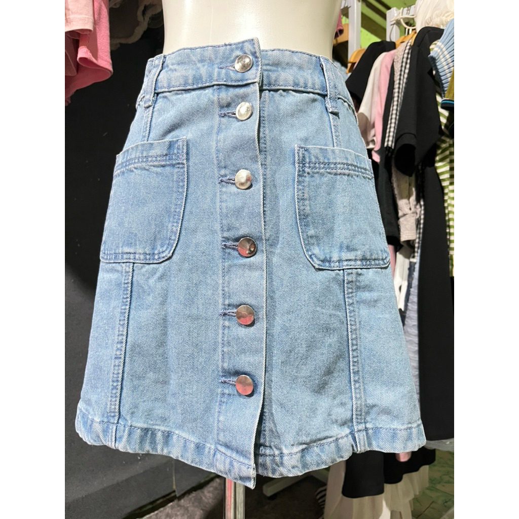 [PRELOVED/THRIFT] Fashion Wanita Rok Jeans Mini | Rok Jeans Pendek Korean Style
