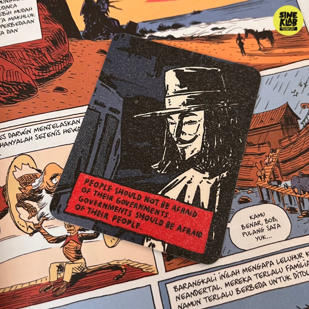 

sineklab - Sticker V FOR VENDETTA - Edisi Sticker Film / Movie / Cinema / Series / Sticker Laptop