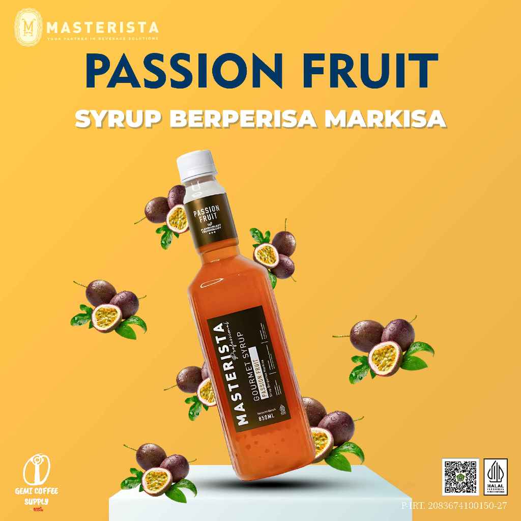 

Masterista Flavour Syrup - Passion Fruit 850ml