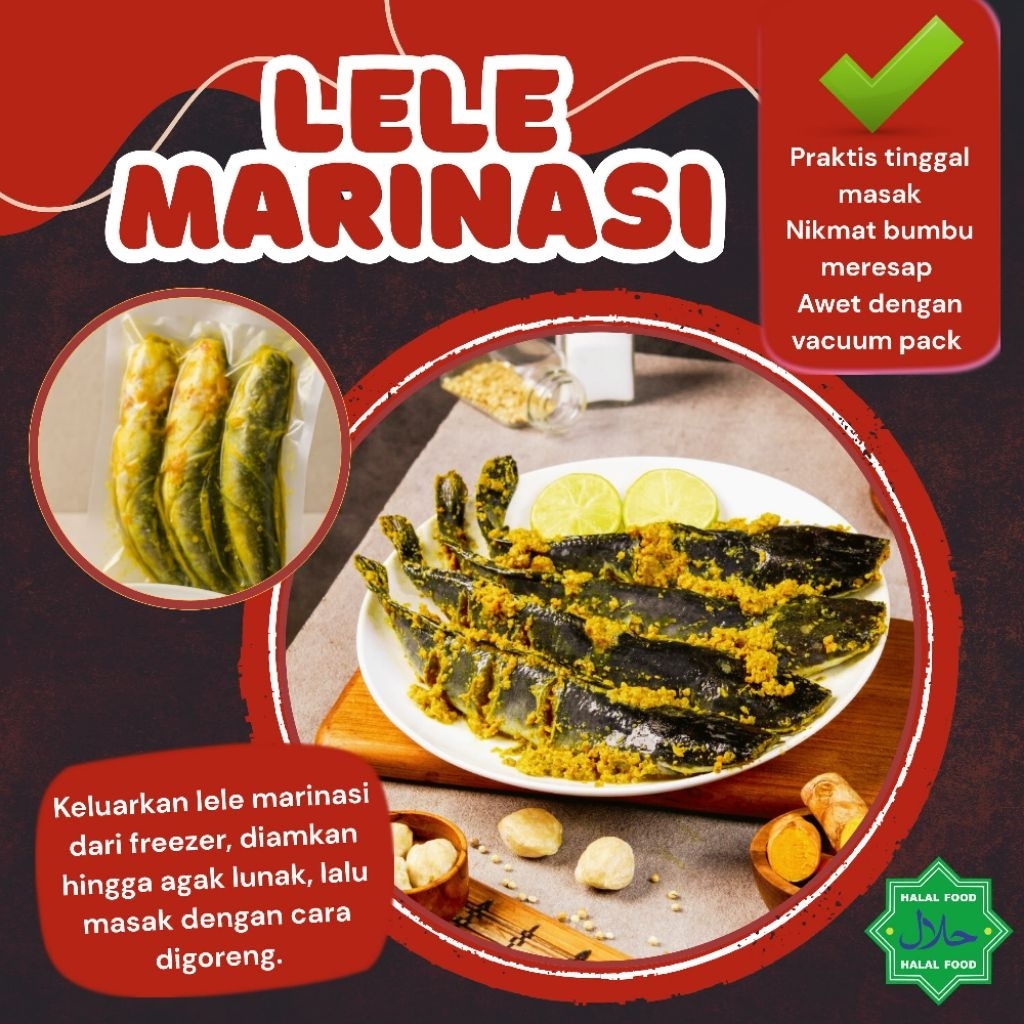 

Lele bumbu Marinasi siap goreng/bakar Vacuum pack