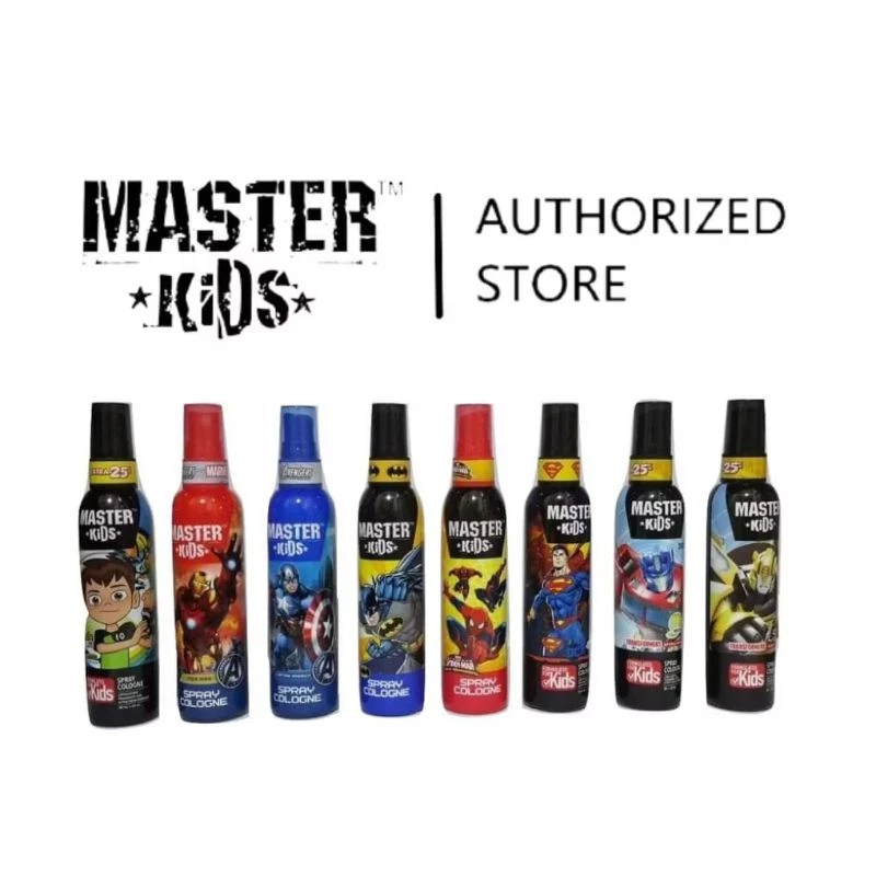 (NEW) Master Kids Spray Cologne Parfum Minyak Wangi Anak Superhero 100ml ( SPIDERMAN / BATMAN )