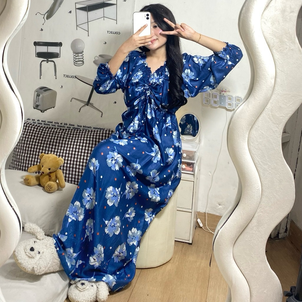 DASTER SABRINA SERUT LENGAN PANJANG/LONG DRESS SABRINA