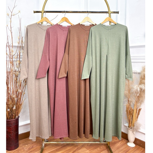 Gamis Abaya Knit Jumbo Busui - JV Hasanah Hafa Abaya