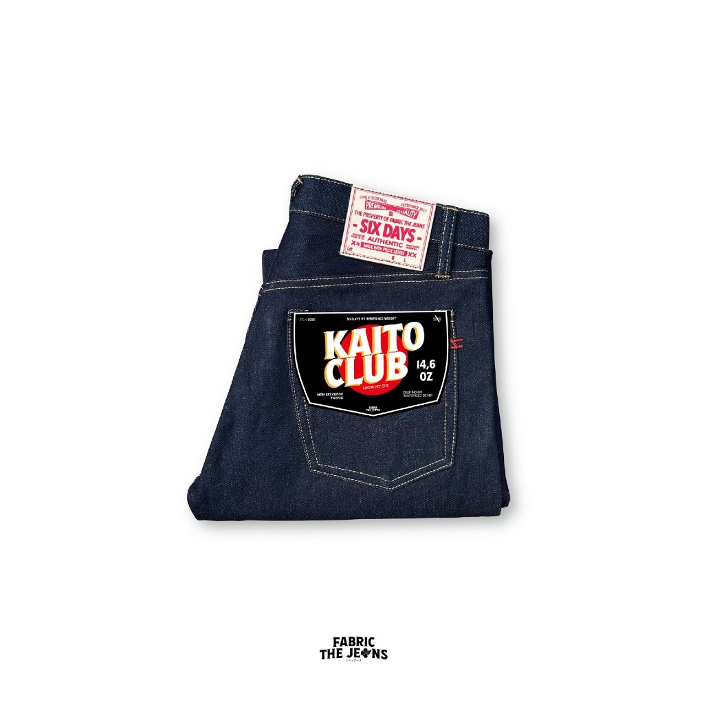 FTJ - Fabric The Jeans - SX-V1 Kaito Club Deep Indigo Raw Denim Loose Fit 14,6 Ounce