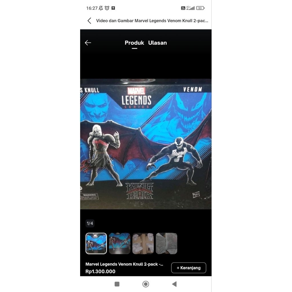 Marvel legends Knull + Venom 2 pack