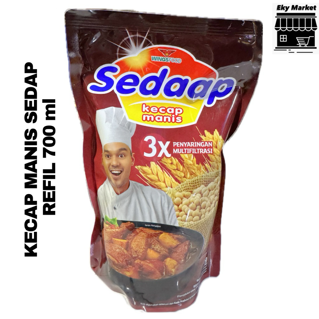 KECAP MANIS SEDAP REFIL 700ml WINGSFOOD
