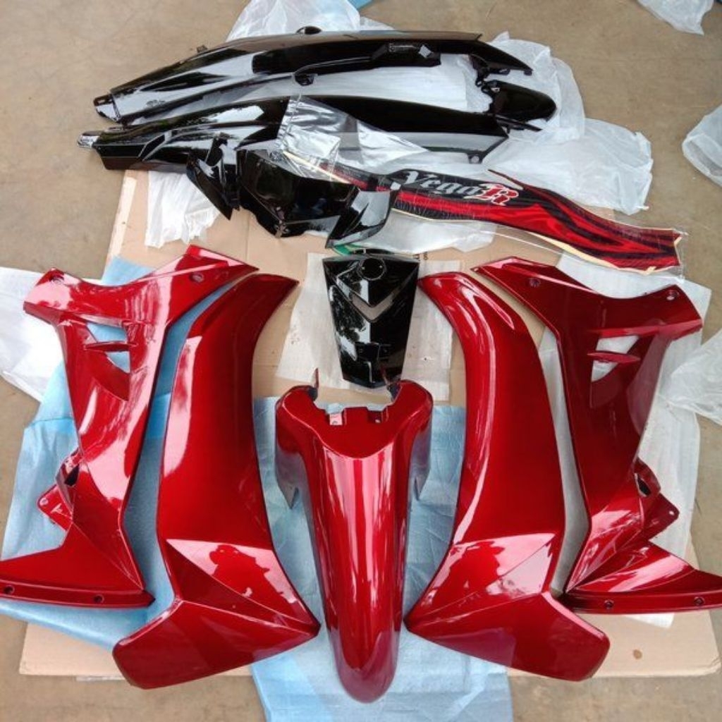 full body halus Vega r new hitam merah maroon