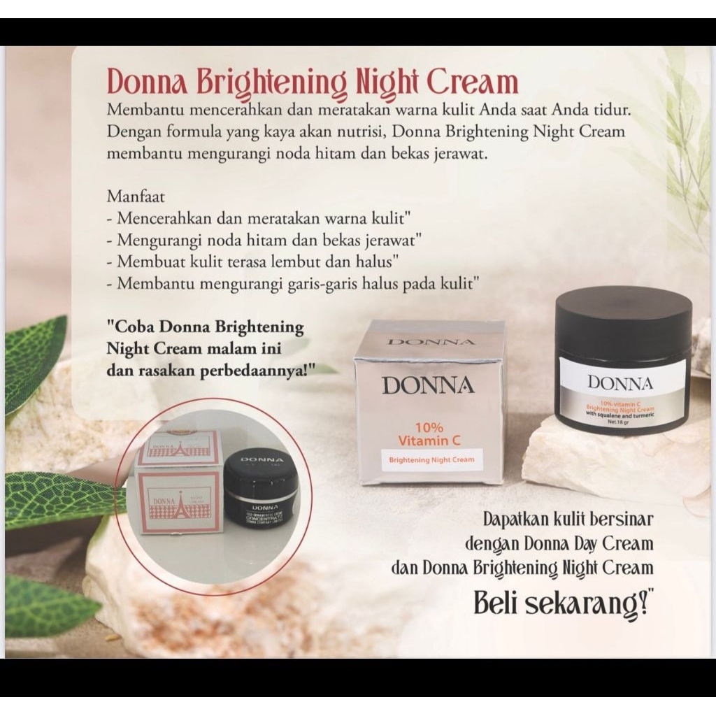 Cream Donna Malam/Cream Donna Black Pearl (Night Cream) - ORIGINAL New Look