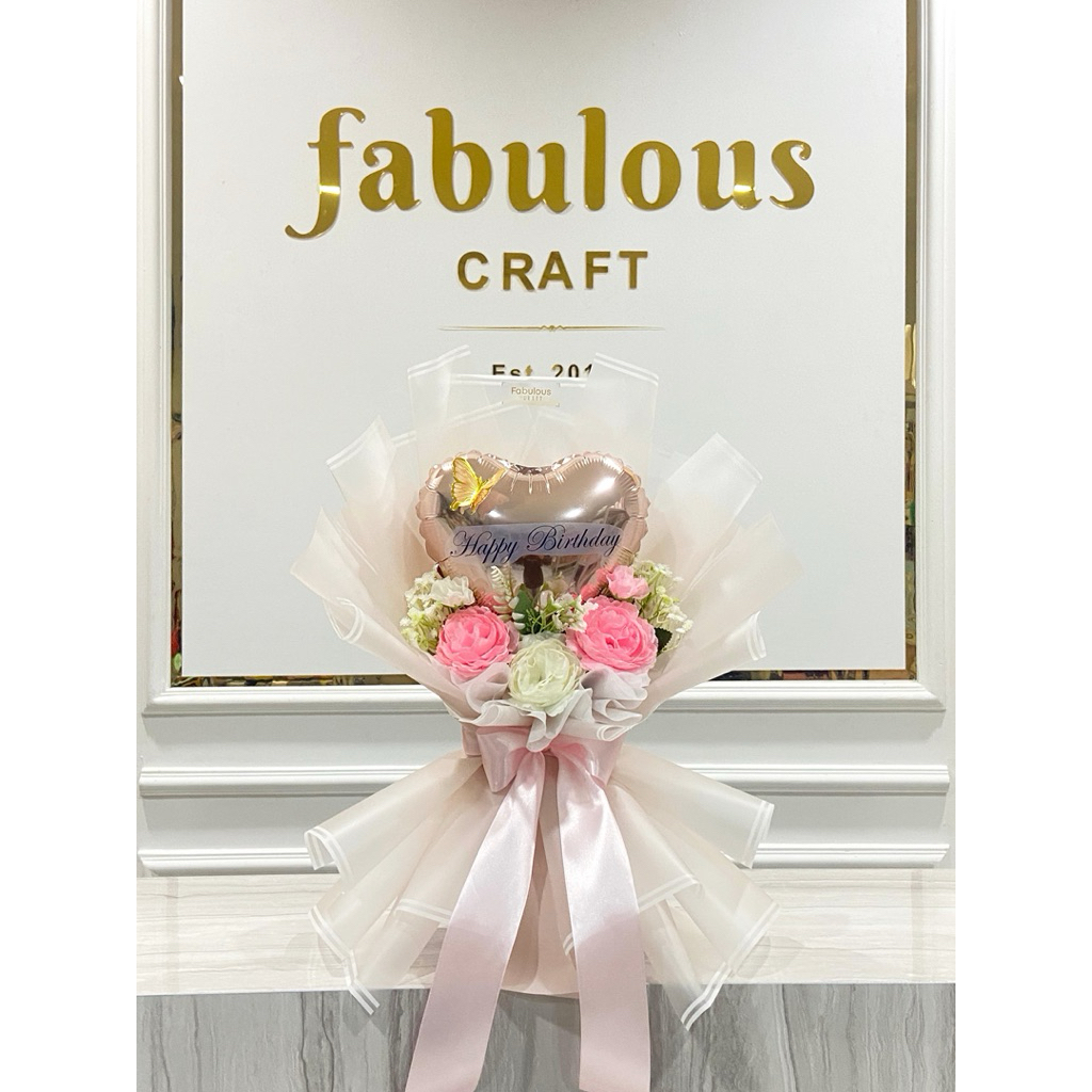 

buket bunga balon foil