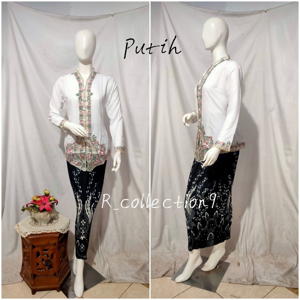 Kebaya. Kebaya encim. Kebaya encim azura pola. Kebaya encim bordir. Kebaya panca warna. Kebaya wisud