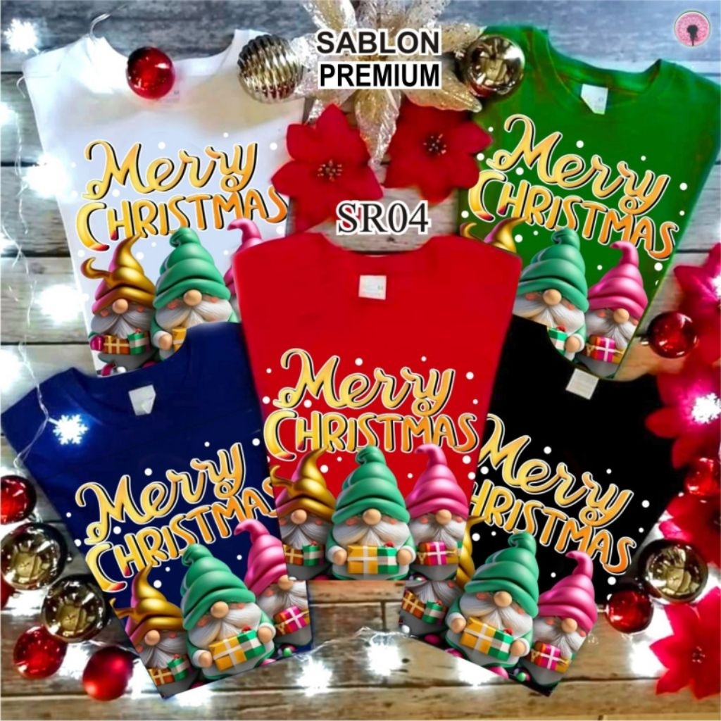 Kaos Dewasa / Kaos Christmas Edition / Kaos Natal / Baju Natal / Kaos Family / Set Christmas